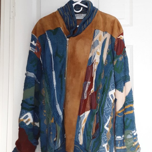 Coogi sweater jacket bomber large - Picture 3 of 4